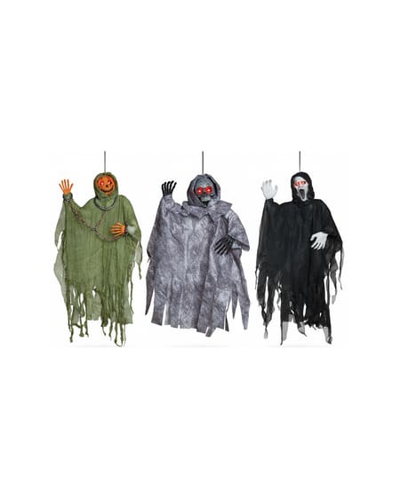 Halloween Hanging Décor Assortment with Light Up Eyes