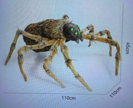 Giant Halloween Spider Decoration with Light-up Eyes