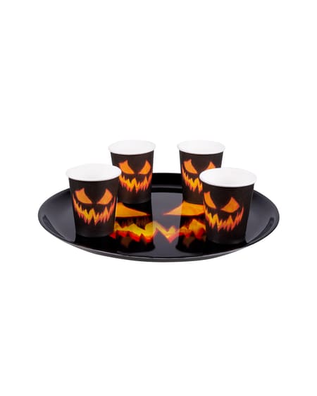 Creepy Pumpkin Plastic Tray