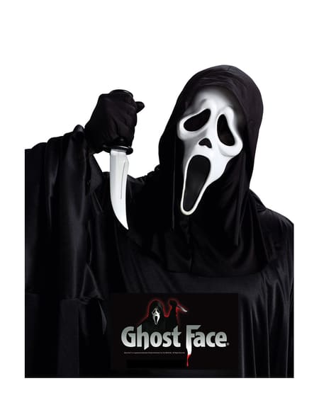 Ghost Face Mask with Knife Set