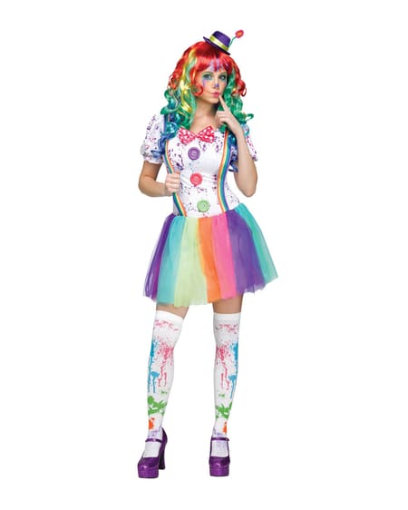 Killer Colourful Clown Costume (M-L)