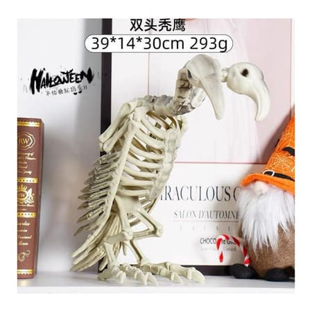 Spooky Owl Skeleton Halloween Prop Decoration