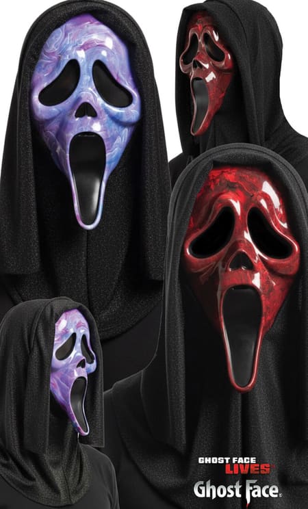 Marble Ghost Face Mask