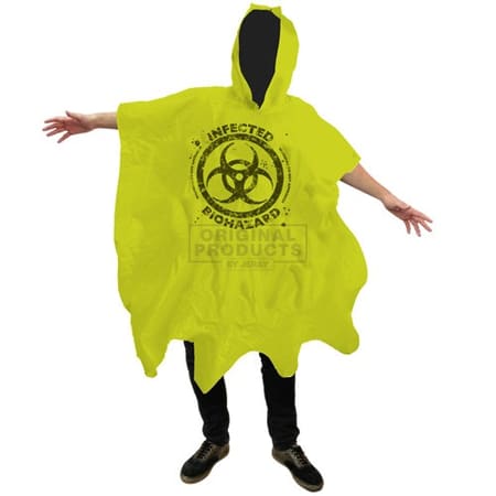 Zombie Biohazard Hooded Poncho