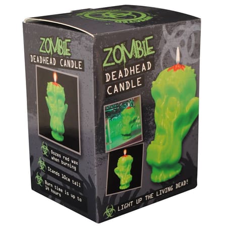 Zombie Deadhead Candle