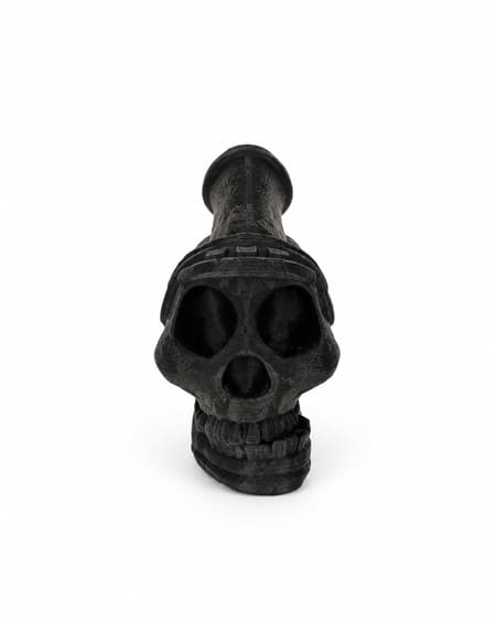 Black Skull Ornament – 3D Printed Halloween Decoration