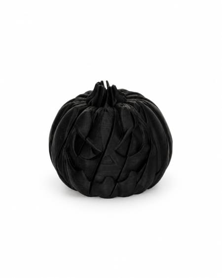 Black Twisted Pumpkin – 3D Printed Halloween Decoration