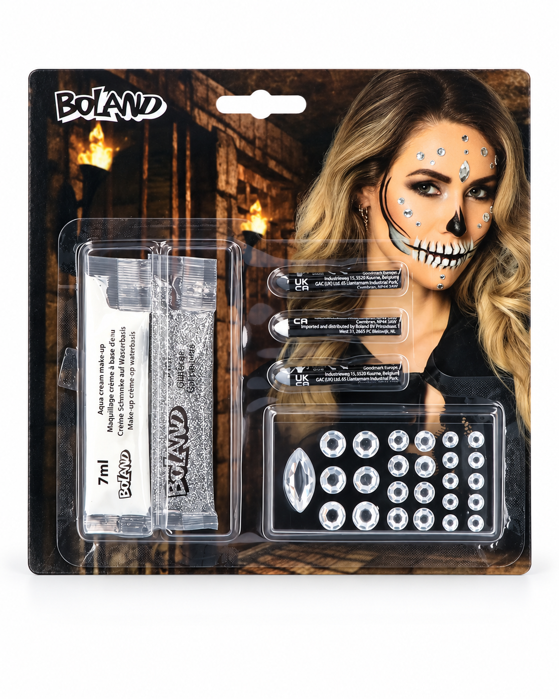 Boland Diamond Skull Make-Up Kit – white background product image