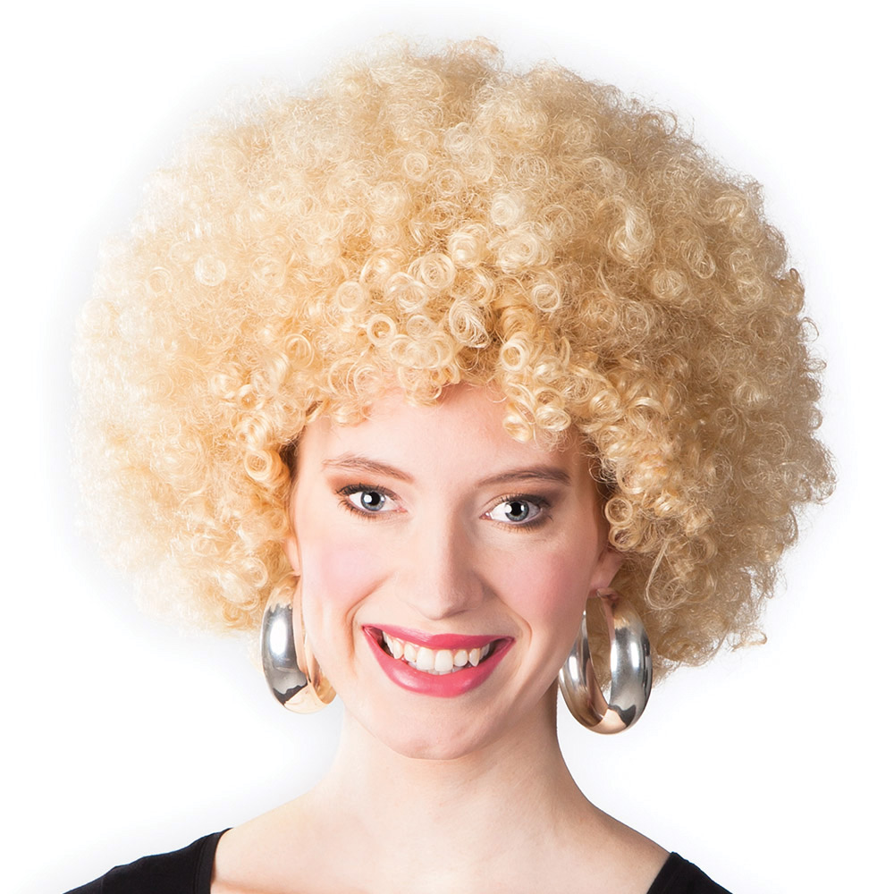 Blonde Afro Fancy-Dress Wig