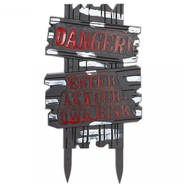 Moulded Plastic Danger Sign