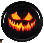 Creepy Pumpkin Plastic Tray