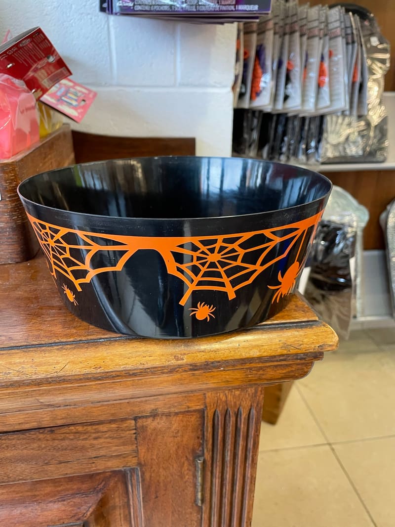Halloween Plastic Party Bowl (Black)