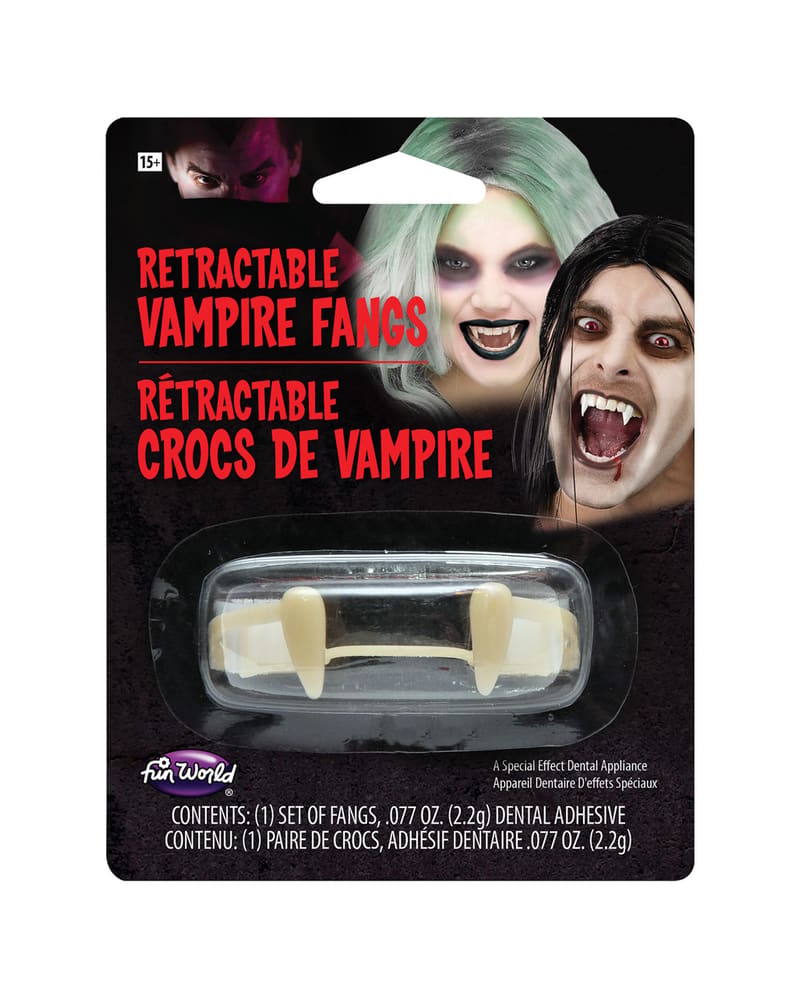 Plastic Retractable Vampire Fangs