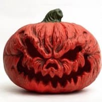 Evil Face Jack-O-Lantern Halloween Pumpkin