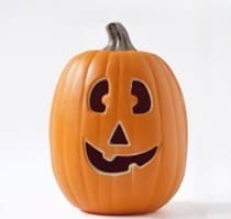 Smiley Light Up Halloween Pumpkin Decoration