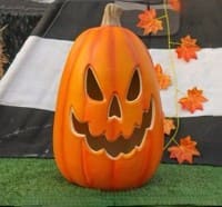 Spooky Orange Light up Jack-O-Lantern Halloween Pumpkin
