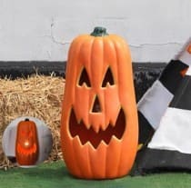 Orange Light Up Jack-O-Lantern Pumpkin