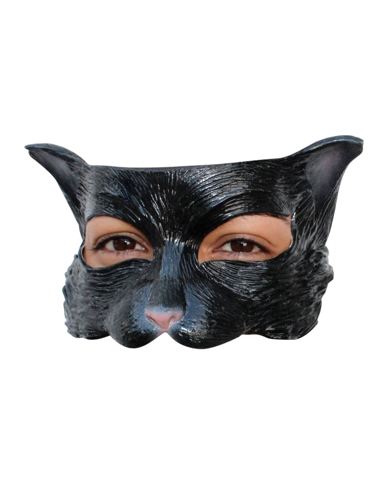 Black Kitten Half Mask