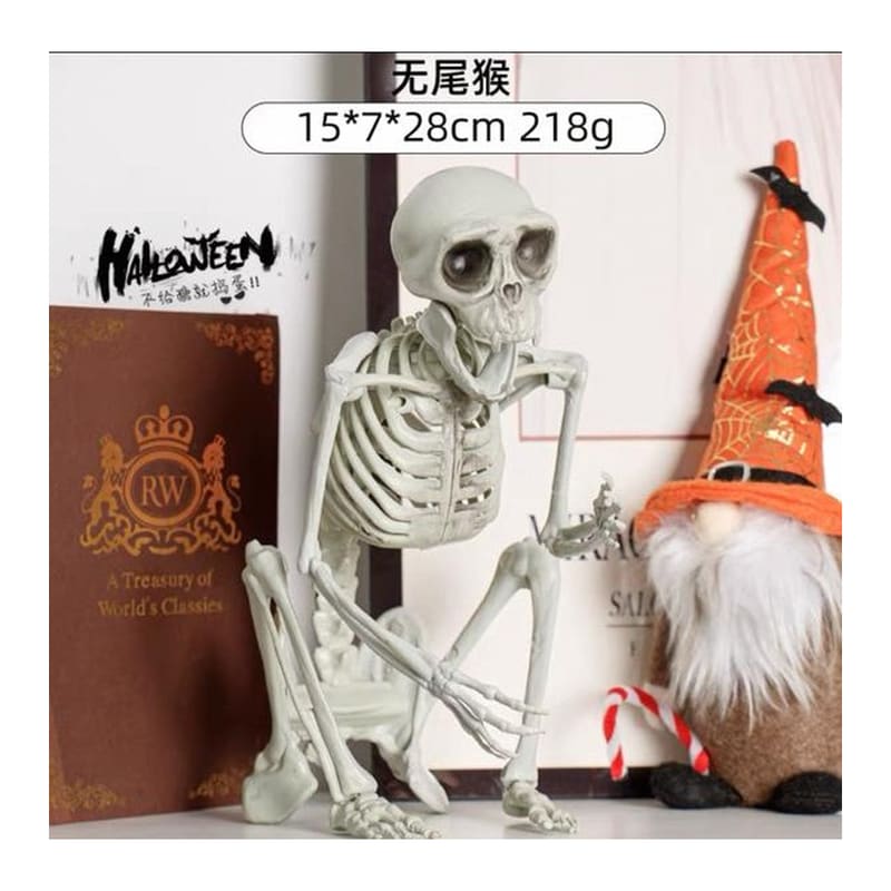 Creepy Bulldog Skeleton Halloween Prop Decoration