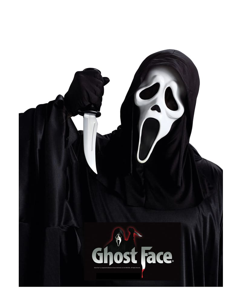 Ghost Face Mask with Knife Set