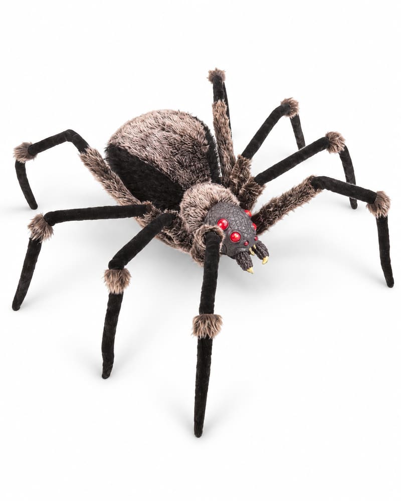 Giant Halloween Spider Decoration with Light-up Eyes