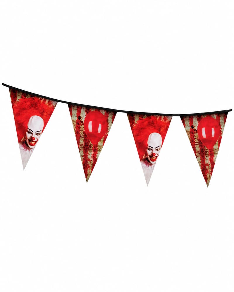 Horror Clown Halloween Bunting (6m)