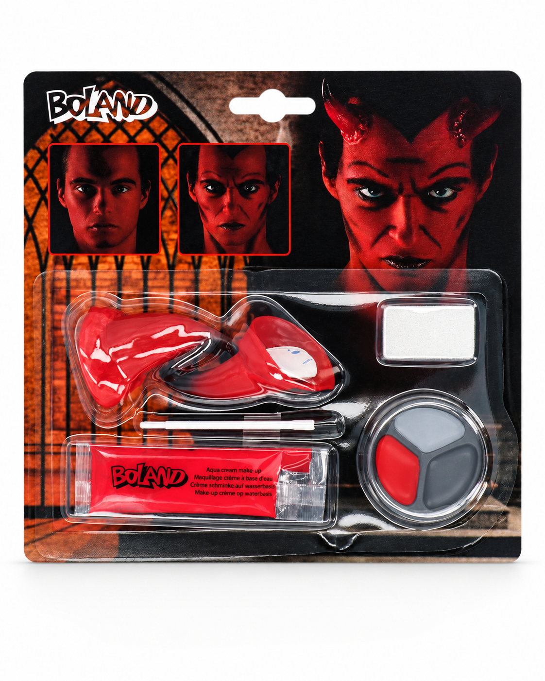 Boland Devil Make-Up Kit with Horns – white background product image