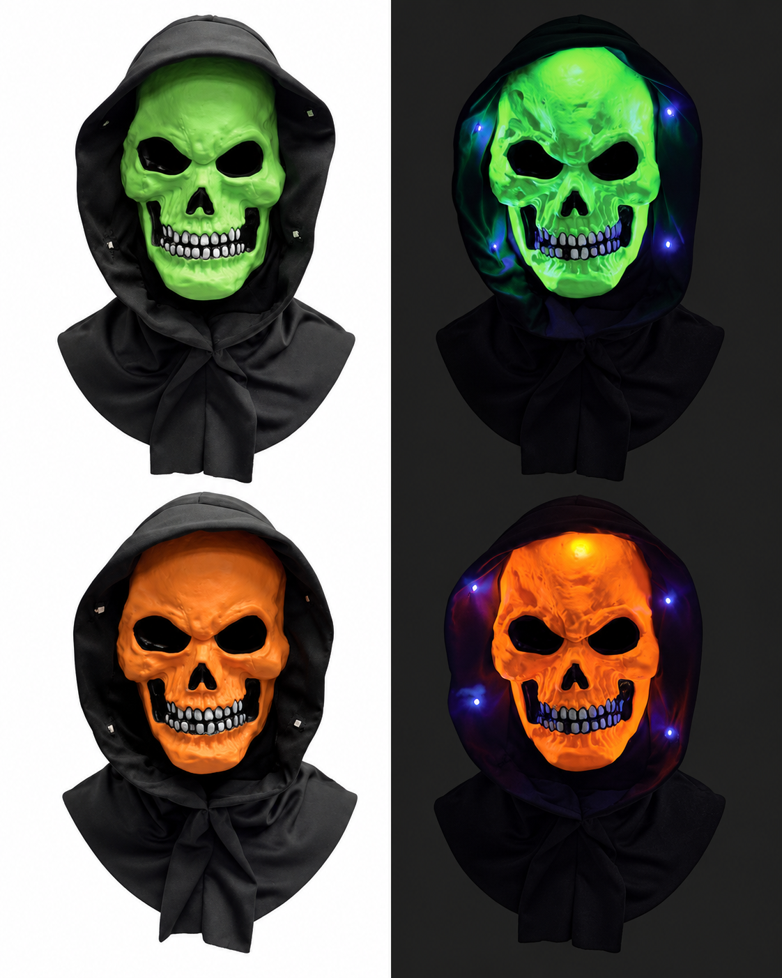 Black Light Horror Mask – Assorted Design – white background product image