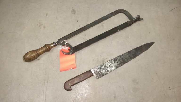 Victorian Flesh Knife and Bone Saw