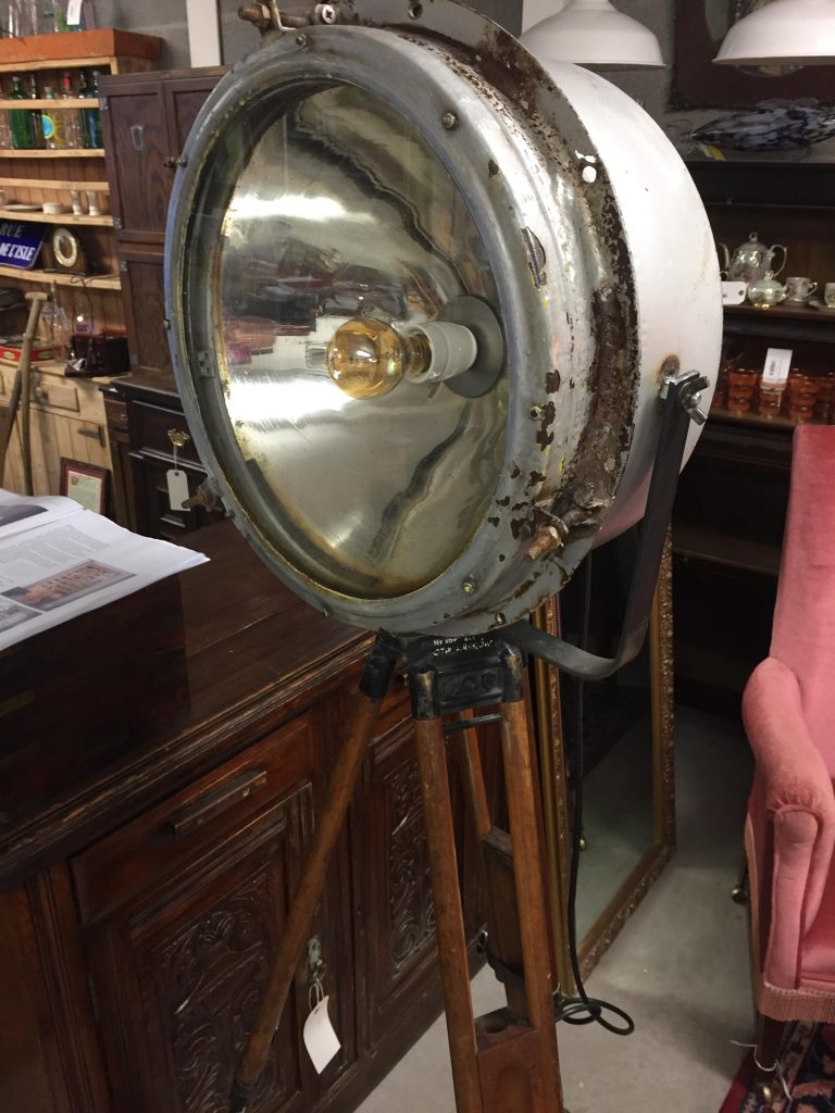 Industrial Train Tripod Floor light