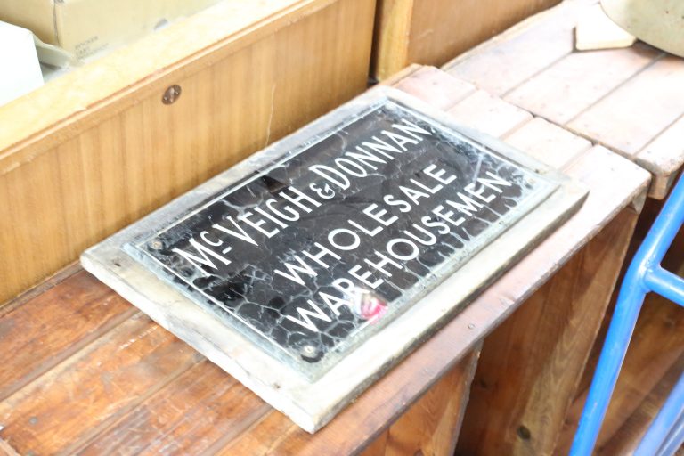 McVeigh and Donnan wholesale warehouse sign