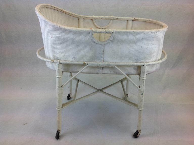 Vintage Wicker Cradle