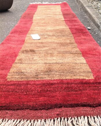 Vintage Red and Brown Ghabi Rug JN07