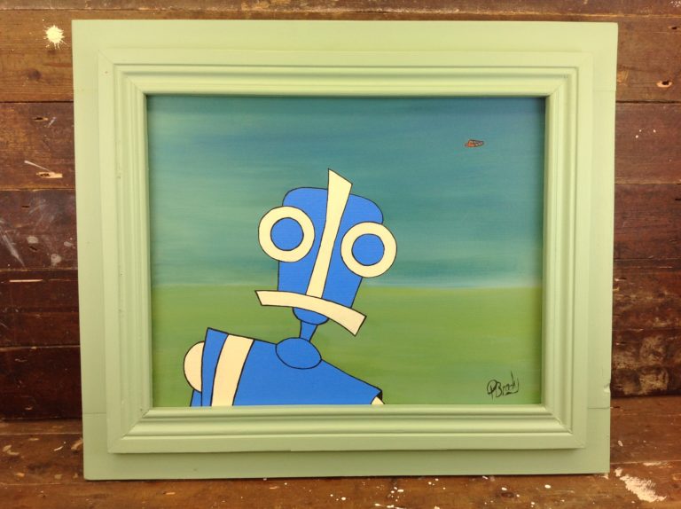 Robot artwork by Paul Brady