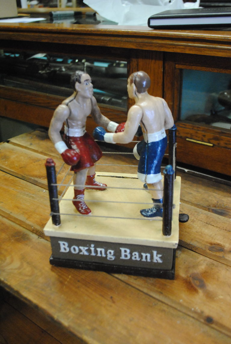 Cast Iron Boxing Bank