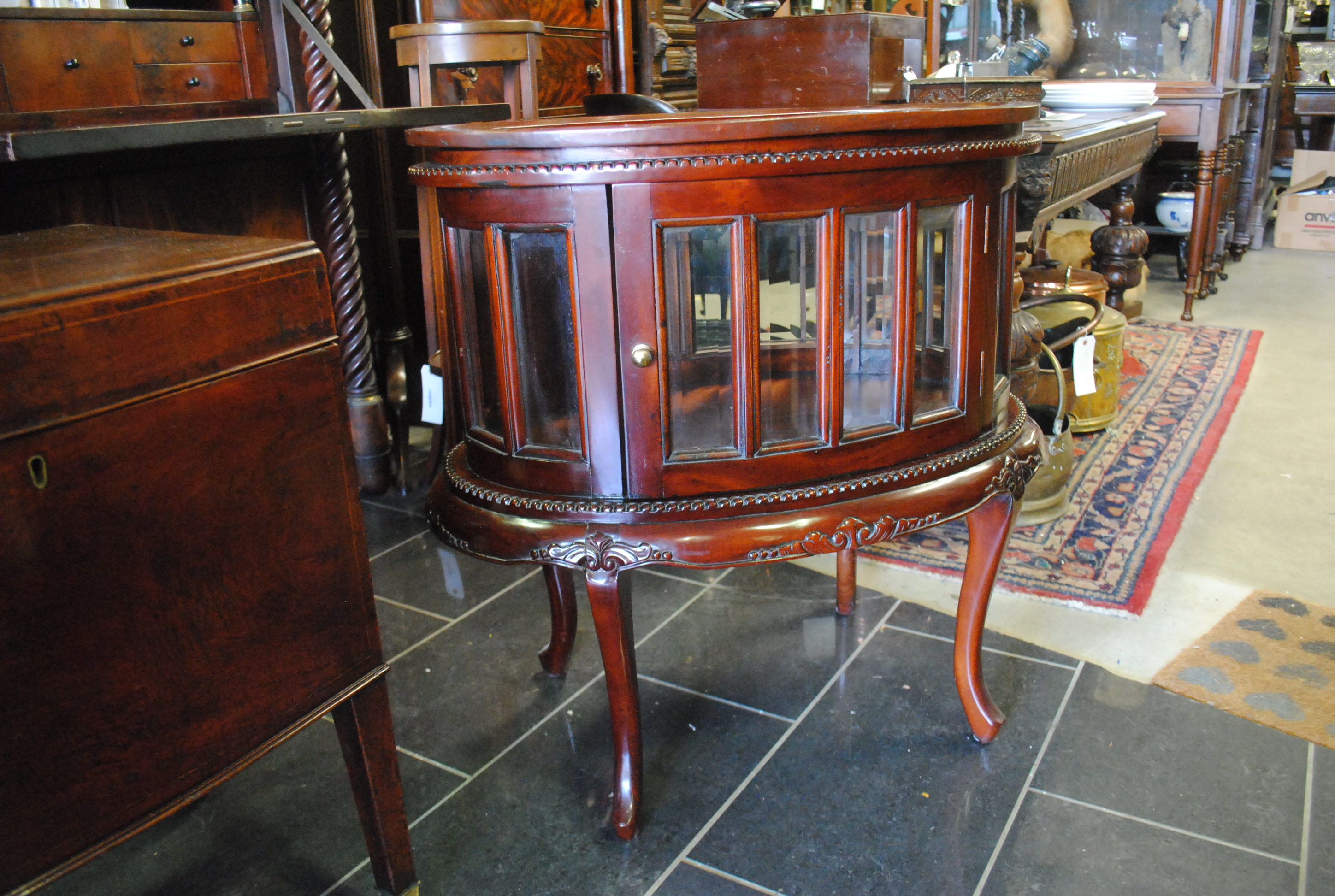 Oval Drinks Display Cabinet On The Square Emporium