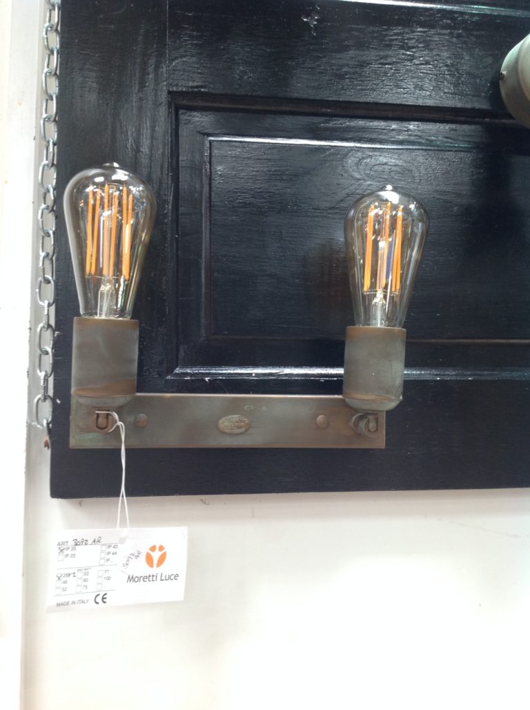 Aged Brass Twin Lamp Wall Bracket [3092.AR]