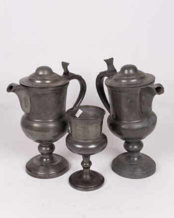 2 Pewter Pitchers and Matching Cup