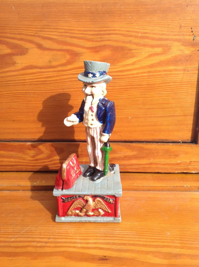 Cast Iron Uncle Sam Money Box