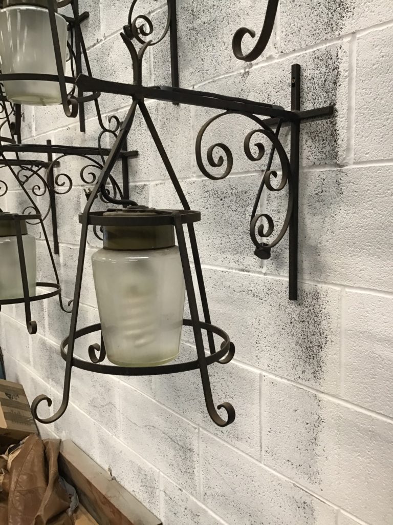Wrought Iron Bracket Lamp