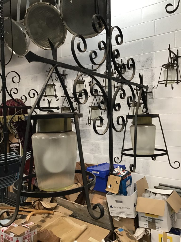 Wrought Iron Dual Ceiling Lamp