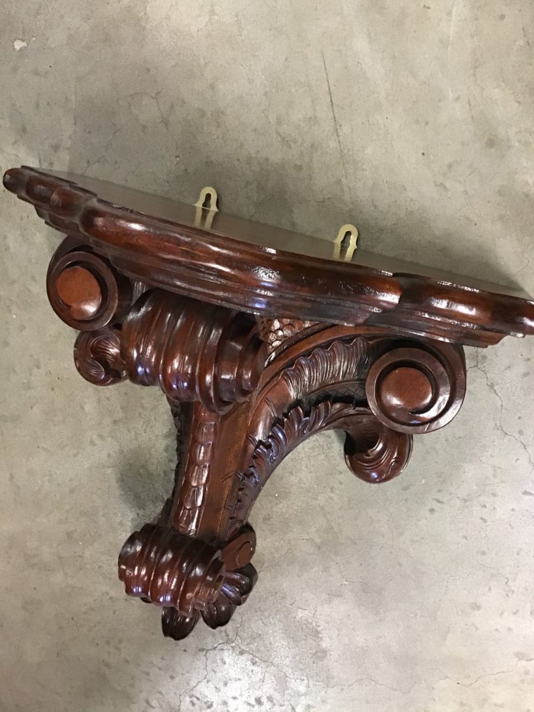 Carved Hardwood Bracket
