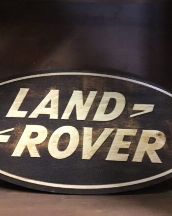 Land Rover Wooden Plaque