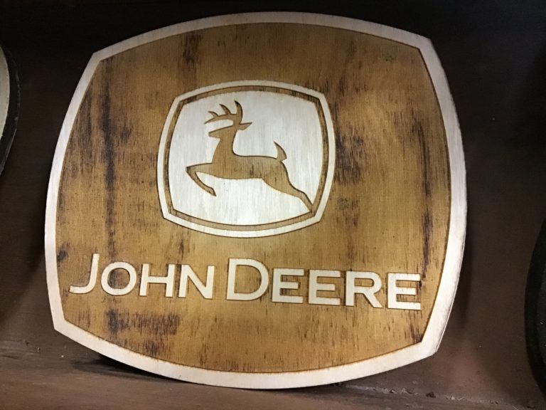 John Deere Wooden Plaque
