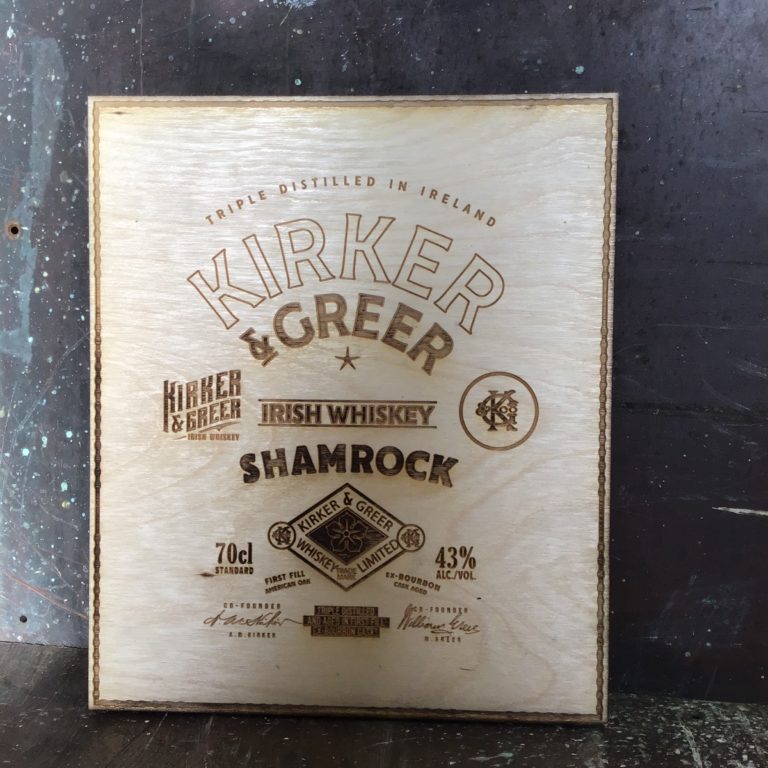 WOODEN PLAQUE KIRKER