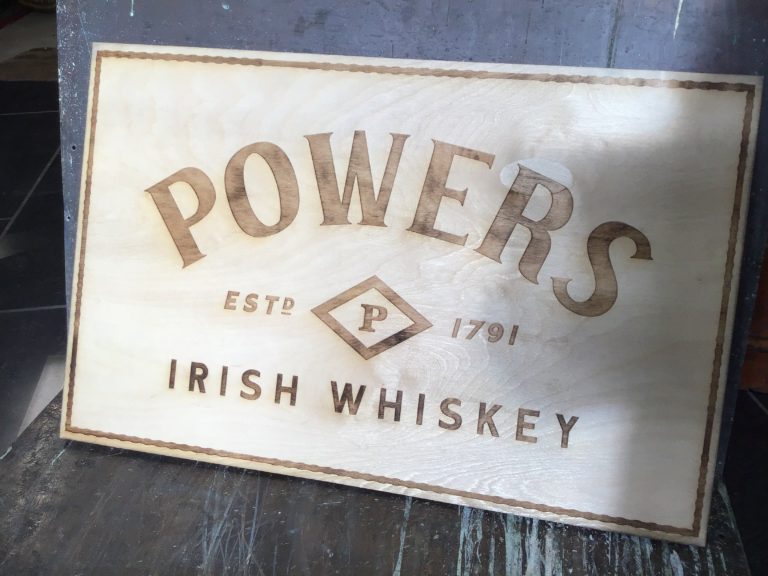 WOODEN POWERS LARGE 600MM PLAQUE