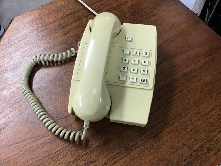 Beige British Telecoms Keypad Phone