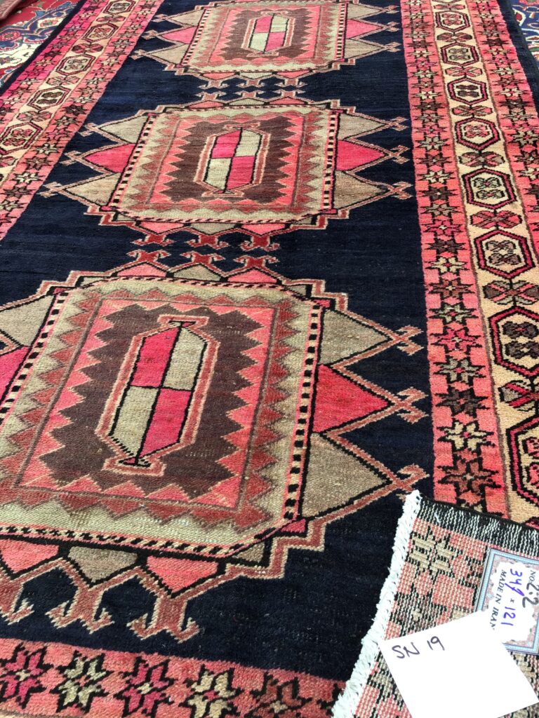 Vintage Kashmar Runner Rug 347 x 121 cm [SN19]