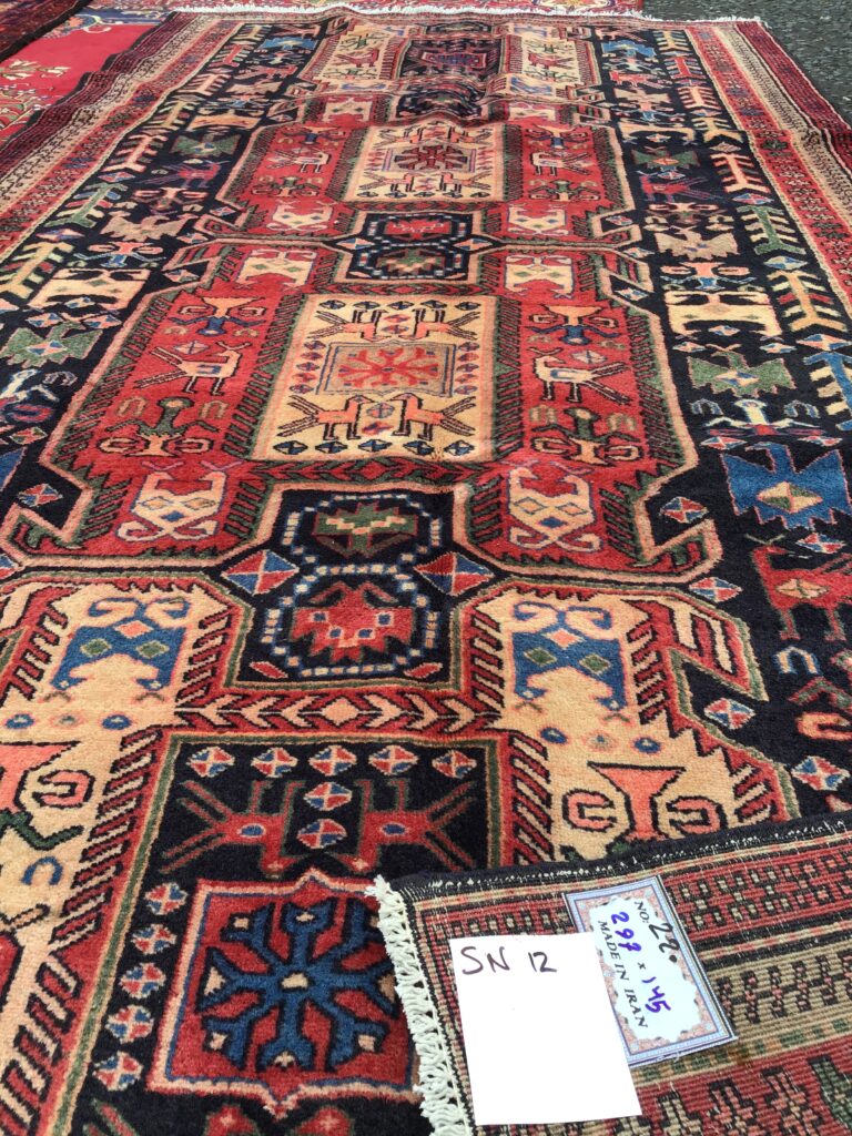 Full-Pile Iranian Runner Rug 297 x 145 cm [SN12]