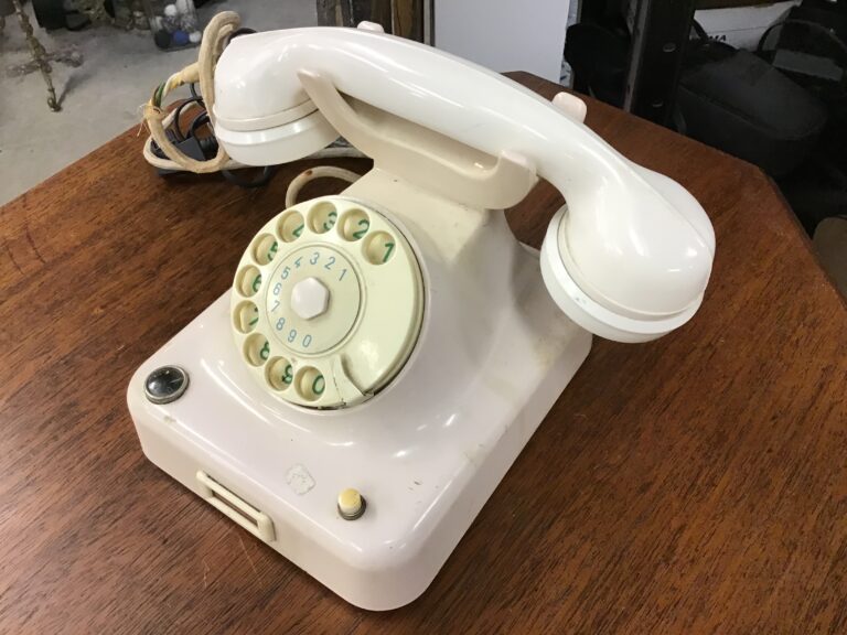 Vintage Pale Pink and Cream Dial Telephone